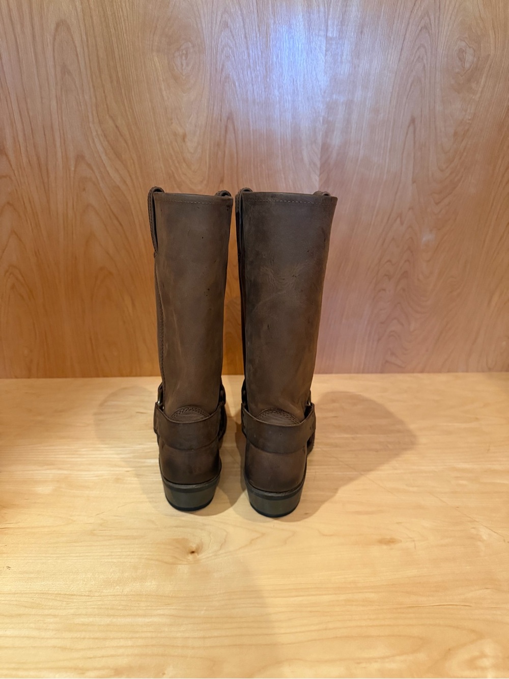 Frye Harness 12R Women’s Brown Leather Harness Boots - Picture 5 of 7